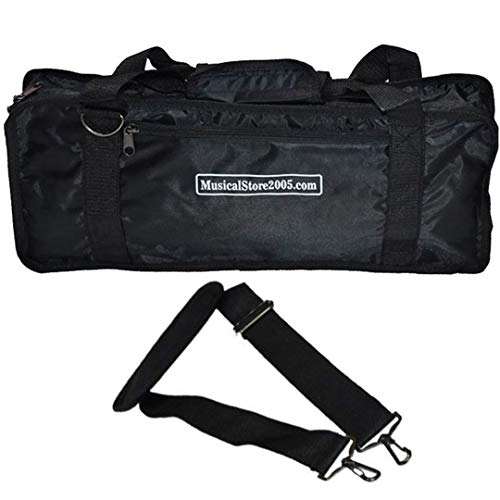 Borsa Per Tastiera Con Tracolla, Tasca E Maniglia Rinforzata Borsa Per Tastiera Casio Sa46 / Sa47 / Sa50 / Sa51 Musicalstore2005®, Moderno , Nero