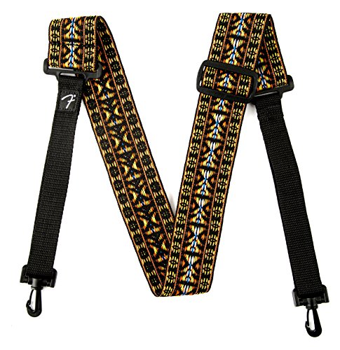 Fender, Banjo Strap In Hootenanny Style Tracolla Per Banjo, Colore Rosso Nero