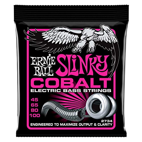 Ernie Ball, Power Slinky Cobalt, Corde Per Basso Elettrico, Diametro 45-100