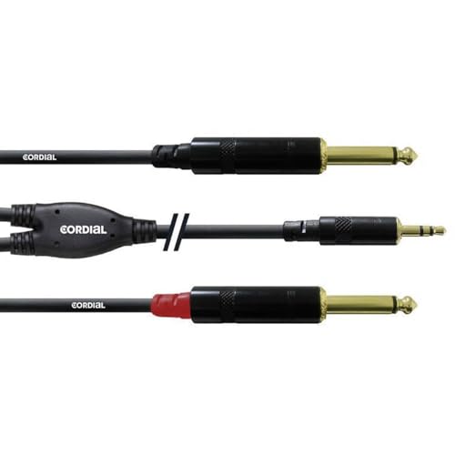 Cordial Cable Y Jack 3.5 St / 2 X Jack Mono Gold 3M Cfy 3 Wpp Fairline