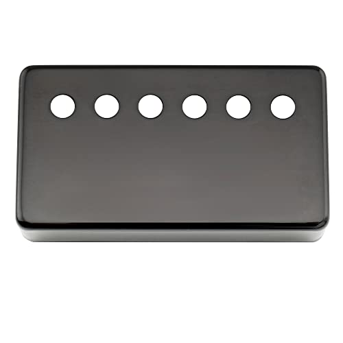 Musiclily Pro 49,2Mm Lega Nickel Argento Cover Copri Pickup Humbucker Per Chitarra Elettrica America, Nero