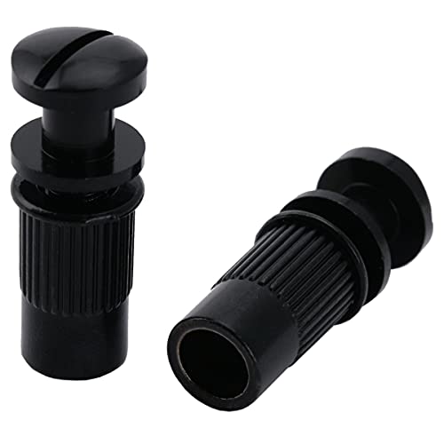 Musiclily Pro M8 Metrica Set Di Perni E Inserti Per Ponte Wraparound Chitarra Elettrica Epiphone Les Paul, Nero (Set Di 2)