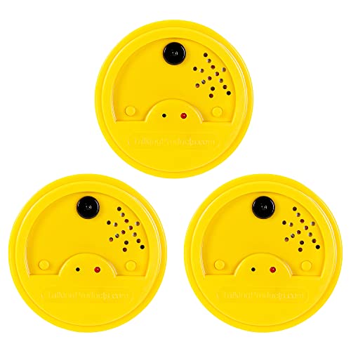 Talking Tins, Registratore Vocale, Giallo, 20 Secondi, Confezione Da 3