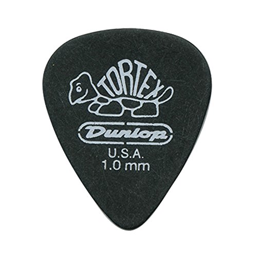 Dunlop Tortex Pitch Black Plettri Per Chitarra Confezione Da 72 1.0Mm