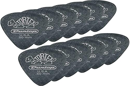 Dunlop - 488P Pitch Black Standard .73, Player'S Pack Da 12 Plettri Pitch Black Standard .73Mm