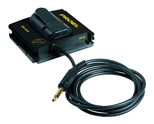 Proel Gf26 Pedale Di Comando On E Off In Robusto Abs E Alluminio Con Piedini Antiscivolo E Scanalature Ad Incastro