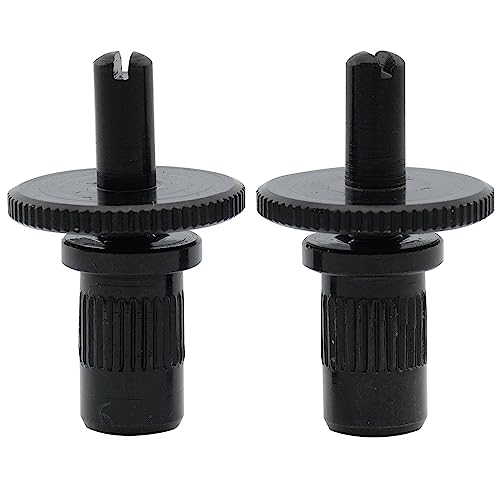 Musiclily Pro Metrica M4 Perni E Inserti Boccole Ponte Nashville Tune-O-Matic Per Chitarra Elettrica Tipo Epiphone Les Paul, Nero (Set Di 2)