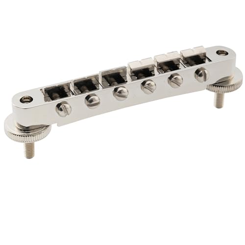 Musiclily Pro 52Mm Ponte Abr-1 Tune-O-Matic Per Chitarra Elettrica Tipo Epiphone Les Paul Sg, Nickel