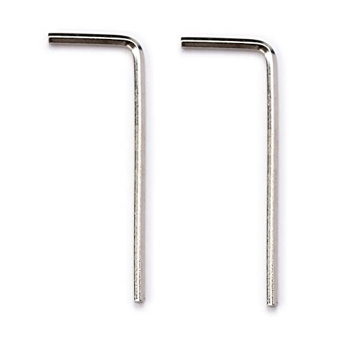 Musiclily Basic Metrico 2,0Mm Chiave A Brugola In Acciaio Per Manopola Chitarra Con Set Di Viti, Nichel (Set Di 2)