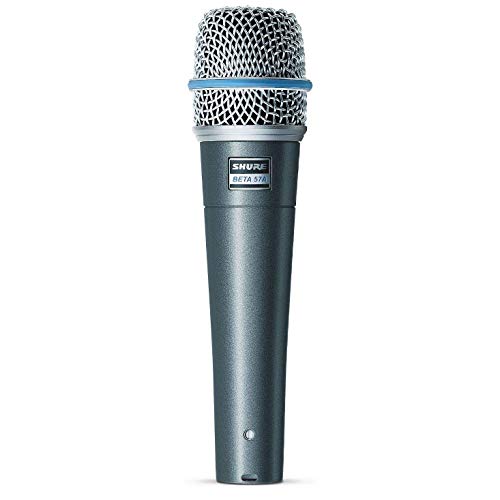 Shure Beta 57A Strumento Microfono - Mic Supercardioid Dynamic Per Applicazioni Vocali E Strumentali Con Elemento Di Neodimio Ad Alta Uscita