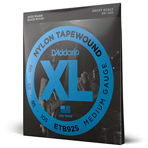 Corde D’Addario Etb92S Tapewound Per Basso, Medium, 50-105, Short Scale