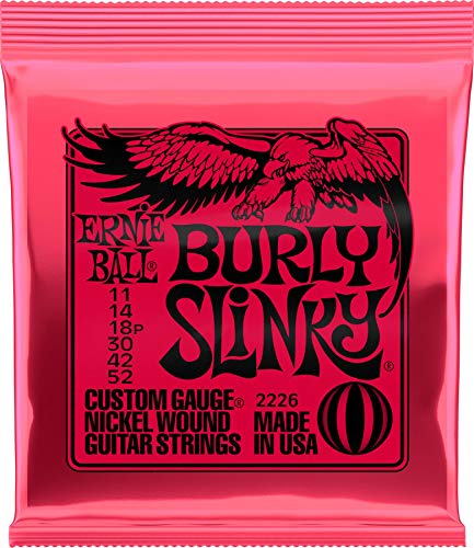 Ernie Ball, Burly Slinky Nickelwound, Corde Per Chitarra Elettrica, Diametro 11-52