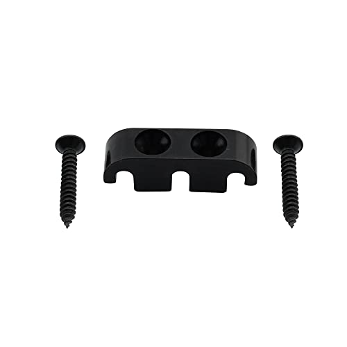 Musiclily Pro 25Mm Abbassacorde Basso In Ottone String Guide Per Basso Elettrico 5 Corde, Nero