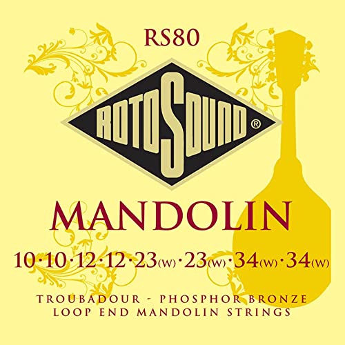 Rotosound: Troubadour - Rs80 Mandolin String Set. For Mandolino
