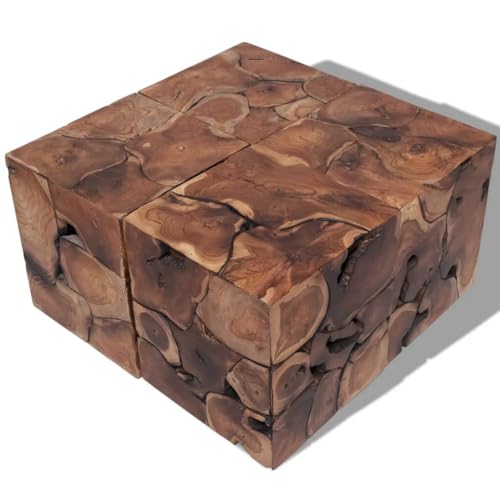 Vidaxl Sgabello / Tavolino Basso Teak Massif