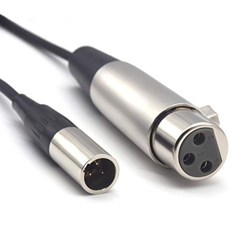 Siyear Cavo Per Microfono Da Bavero Con Connettore Da Xlr Maschio A 3 Poli A Femmina A 3 Fori Mini Xlr Pro, Ta3-Xlr