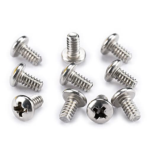 Musiclily Pro #6-32X1/4" Viti In Acciaio Inossidabile Per Crl Oak Selettore Chitarra Basso (Set Di 10)
