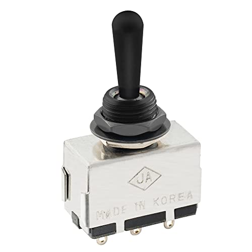 Musiclily Pro Selettore Scatoletta 3 Posizioni Metallo Pieno Toggle Switch Per Chitarra Elettrica, Nero