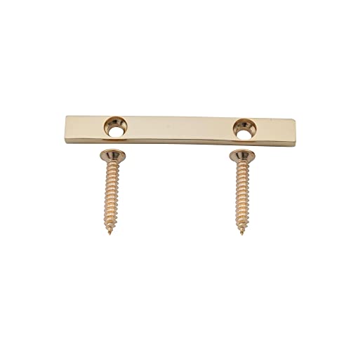 Musiclily Pro 45Mm Barra Abbassacorde In Ottone String Retainer Per Basso Elettrico 5 Corde, Dorato