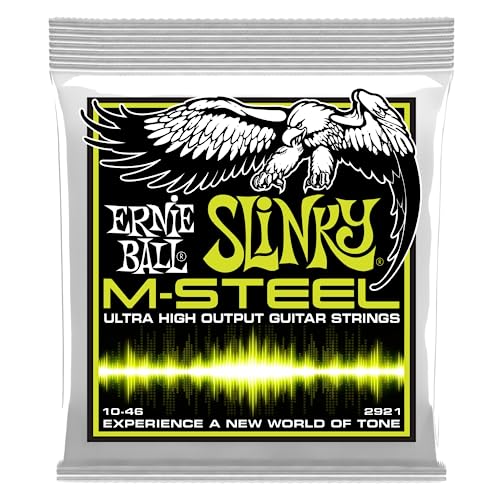 Ernie Ball, Regular Slinky M-Steel, P02921, Corde Per Chitarra Elettrica, Diametro 10-46