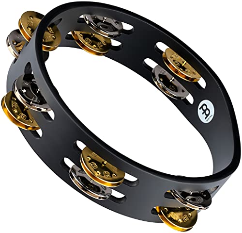 Meinl Percussion - Tamburello Compatto In Acciaio Ed Ottone Solido (Cta2M-Bk)