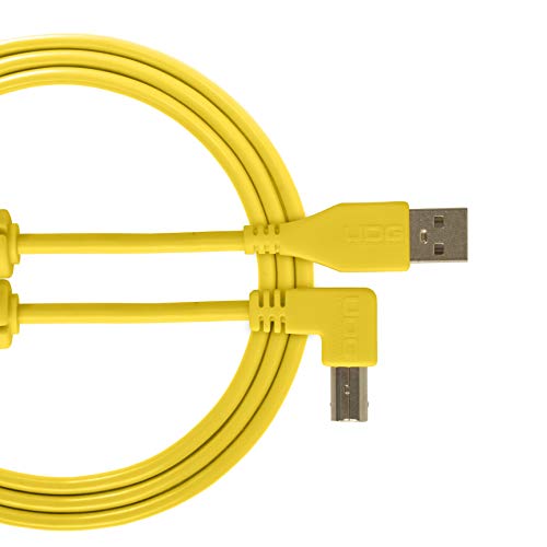 Udg U95005Yl Cavo Usb 2.0 (A-B) - Audio Ad Alta Velocità Ottimizzato Usb 2.0 A-Maschio A B-Maschio, Giallo, 2 M