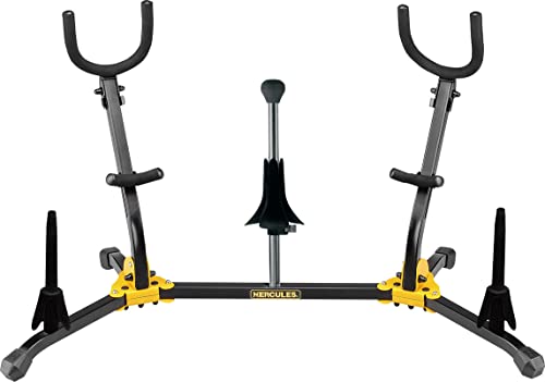 Hercules Ds538B Stand For 2X Alto/Tenor, 1X Soprano Saxophone And 2X Clarinets/Flutes