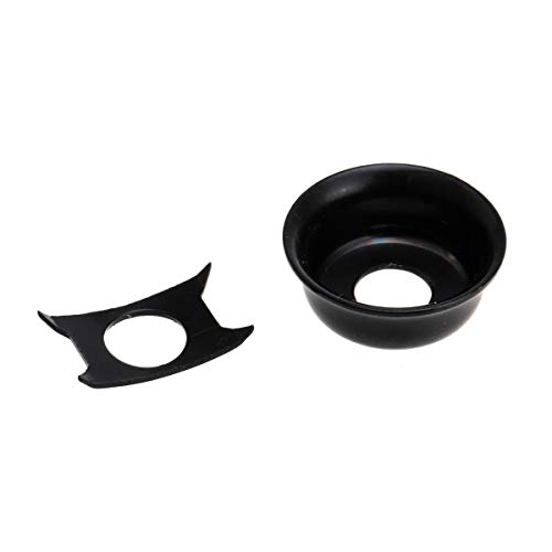 Musiclily Pro Tradizionale Stile Coppa Tele Piastra Ricevi Jack Per Chitarra Fender Telecaster, Nero