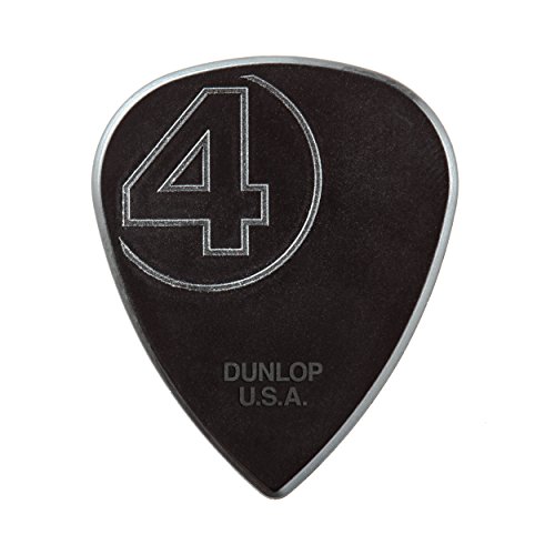 Dunlop - 447Pjp138 Jim Root Signature Nylon Player'S Pack/6, Confezione Da 6 Plettri, Colore Nero