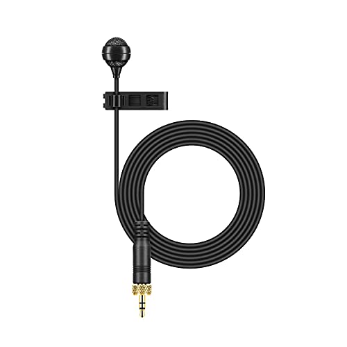 Sennheiser Me 4 - Microfono Cardioide Professionale Lavalier A Condensatore Con Eccellente Intelligibilità Del Parlato Per Trasmissioni E Presentazion