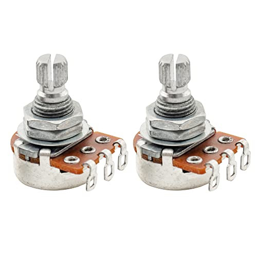 Alpha A250K Metrica Alu Mini Potenziometro Audio Split Short Shaft Per Chitarra Elettrica Tipo Import Strat E Basso(2A+1B)
