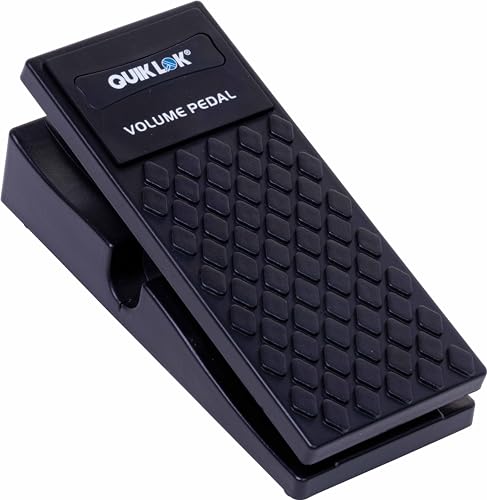 Quik Lok - Vp/26-11 Pedale Volume 1 In/1 Out Pedale Volume, 1 Ingresso/1 Uscita Jack 6.3 Mm, Per Strumenti Musicali, Potenziometro Custom, Base In Met