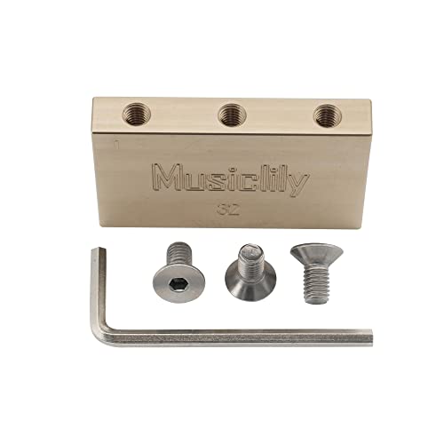 Musiclily Ultra 32Mm Blocco Tremolo In Ottone Solido Per Ponte Floyd Rose Locking Tremolo Chitarra Elettrica