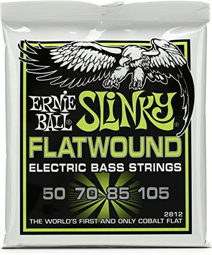 Ernie Ball, Regular Slinky Flatwound, Corde Per Basso Elettrico, Diametro 50-105