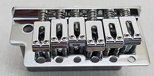 Ponte Stratocaster 6 Viti Cromato - Blocco Inerziale Profondita' 38 Mm
