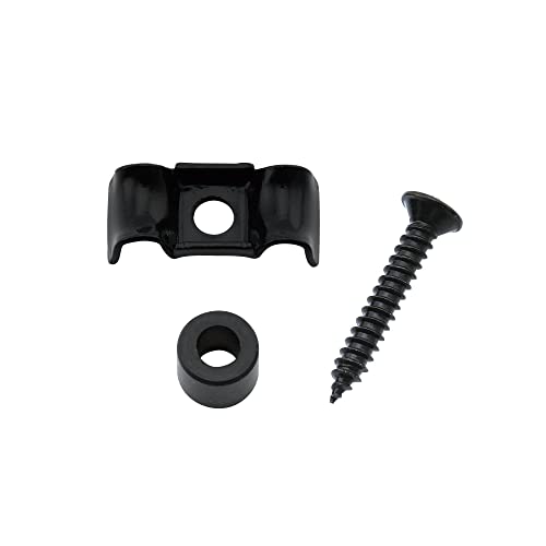 Musiclily Pro 16Mm Vintage Stile Farfalla Abbassacorde In Acciaio Per Chitarra Elettrica Tipo Strato E Basso, Nero