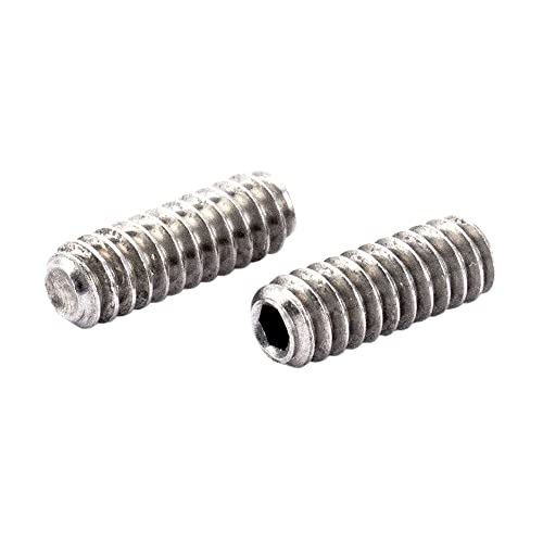 Musiclily Pro 4-40X5/16 Dimensione Pollice Viti Di Serraggio Ad Esagono Cavo Svasato In Acciaio Inossidabile Per Leva Tremolo Push-In Stile Prs (Set D