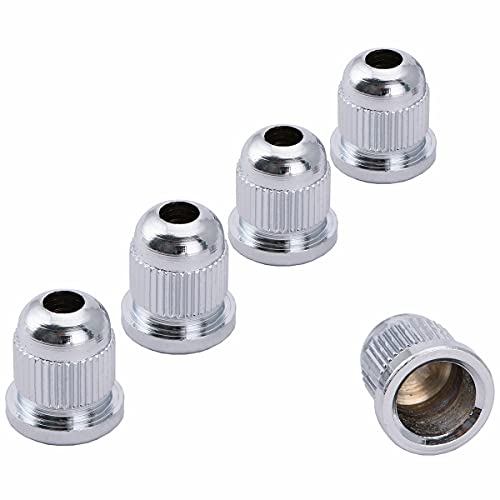 Musiclily Pro 13,2Mm Basso Boccole Passacorde In Acciaio Per Basso Elettrico 4/5 Corde, Cromato (Set Di 5)