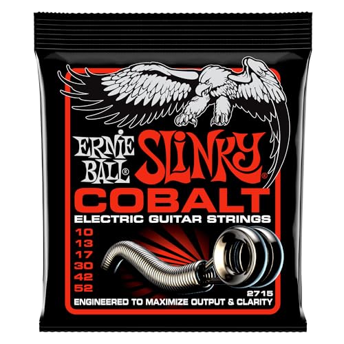 Ernie Ball, Skinny Top Heavy Bottom Slinky Cobalt, Corde Per Chitarra Elettrica, Diametro 10-52