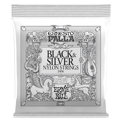 Ernie Ball, Ernesto Palla Black And Silver, Corde Per Chitarra Classica In Nylon