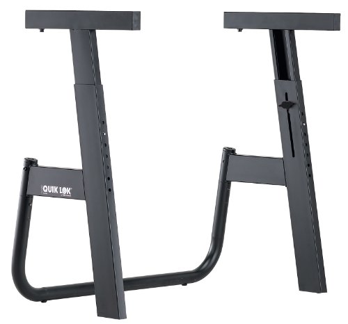 Quik Lok - M/91 Supporto Tastiera, Stand Professionale Per Tastiere, Regolabile In Altezza E Richiudibile Su Se Stesso, Carico Massimo Di 90Kg, Colore