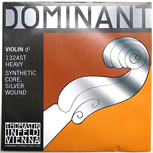 Thomastik Corda Per 4/4 Violino Dominant - Corda Re Nucleo Sintetica, Rivest. D'Argento, Forte