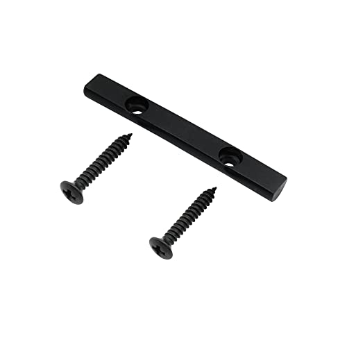 Musiclily Pro 43Mm Barra Abbassacorde In Ottone String Retainer Per Basso Elettrico 4 Corde, Nero