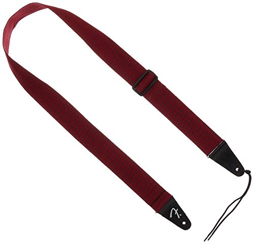Fender, 099.1445.406 Cinturino Eleganteo In Tweed, 2, Nero Rosso