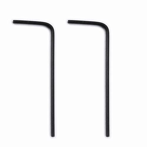 Musiclily Basic 1/20" Chiave A Brugola In Acciaio Per Viti Altezza Sella Chitarra Elettrica American Standard Strat Tele, Nero (Set Di 2)
