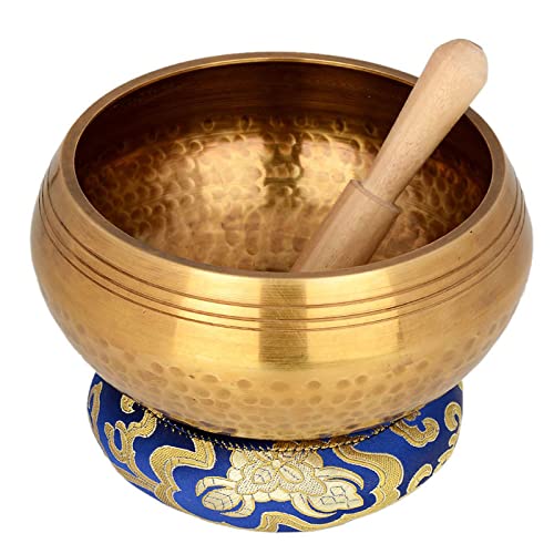 Quwewn Ciotole Tibetane Impostate Suoni Di Meditazione Ciotole Tibetane, Ciotole Artigianali Per Yoga E Meditazione,8Cm