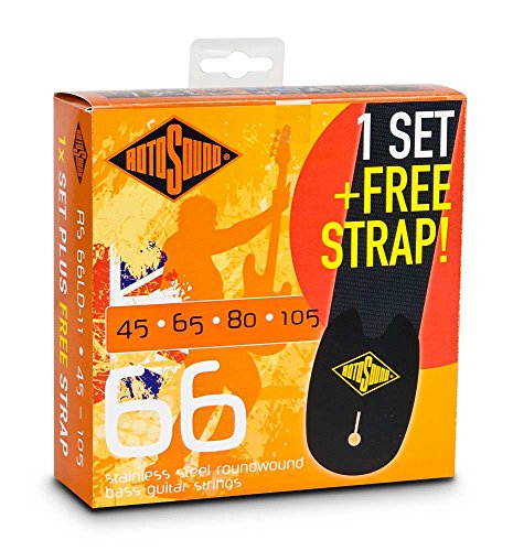 Rotosound Rs66Ldvp1 Value Pack Rs66Ld (1 Set Rs66Ld + Free Strap)