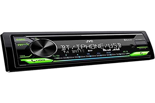 Jvc Ricevitore Cd Kd-T922Bt, 1-Din, Con Blutooth, Spotify, Usb, Aux, Illuminazione A Colori Variabile