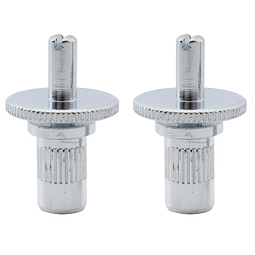 Musiclily Pro Metrica M4 Perni E Inserti Boccole Ponte Nashville Tune-O-Matic Per Chitarra Elettrica Tipo Epiphone Les Paul, Cromato (Set Di 2)