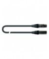 Quik Lok - Just/Mf-10 Sl, Cavo Microfonico Quik Lok Just, Xlr Maschio/Xlr Femmina, Connettori Sl Silver, Lunghezza 10 Mt, Colore Nero